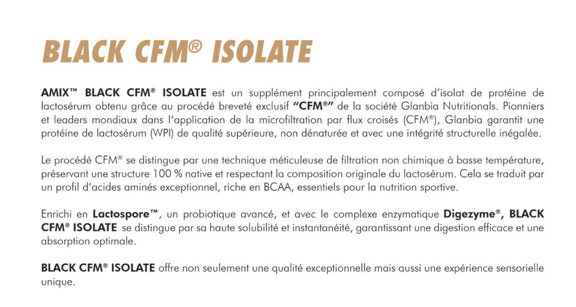 Black CFM isolate 1kg