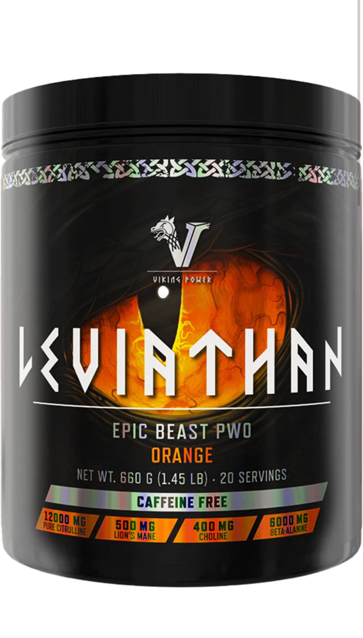 Viking Power Leviathan Hardcore PWO sans Caffeine- 660 g