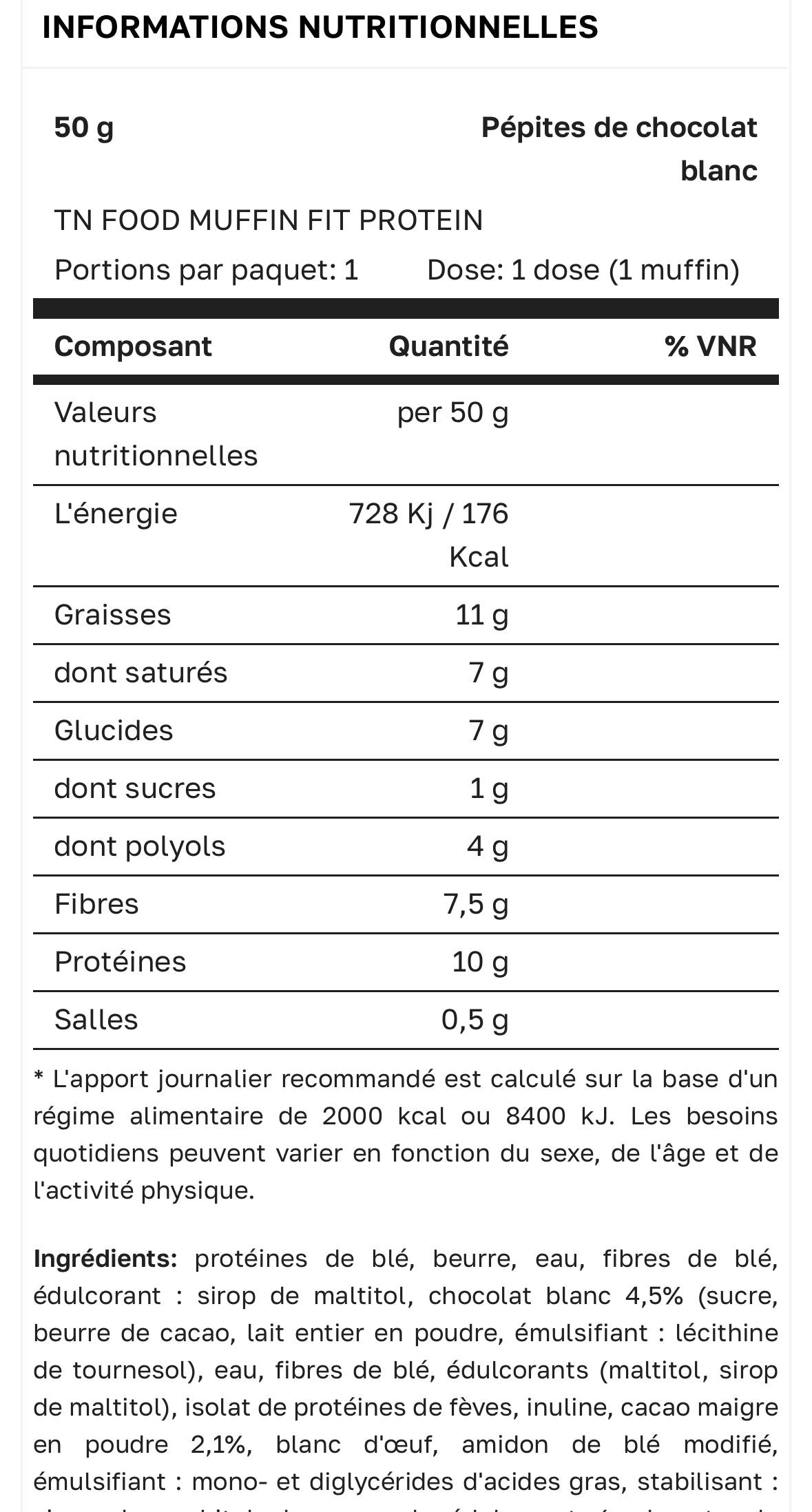 Muffin proteiné tsunami