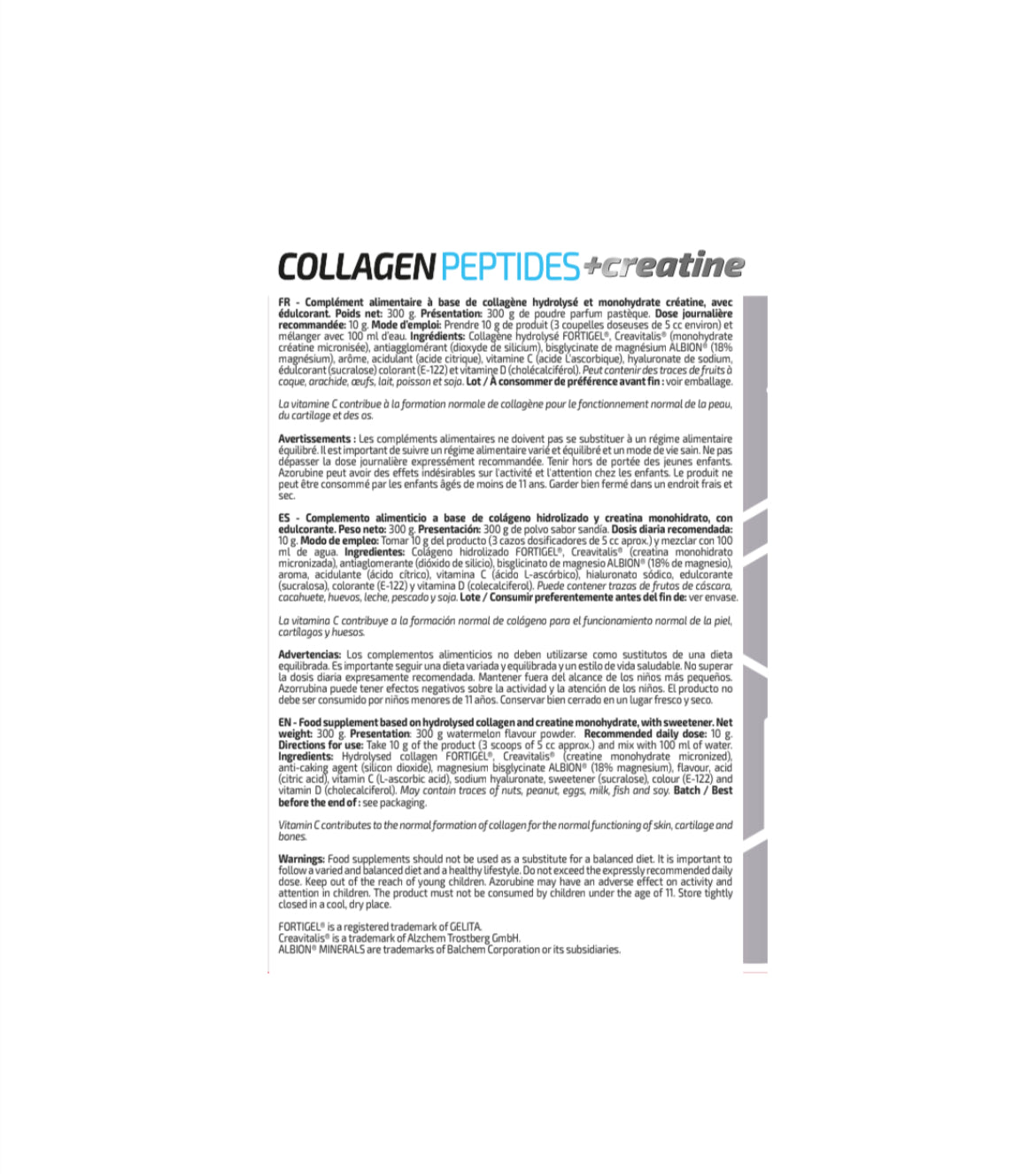 COLLAGÈNE PEPTIDES + CRÉATINE