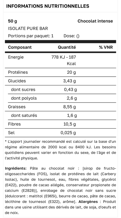 ISOLATE Pure Bar 50 g