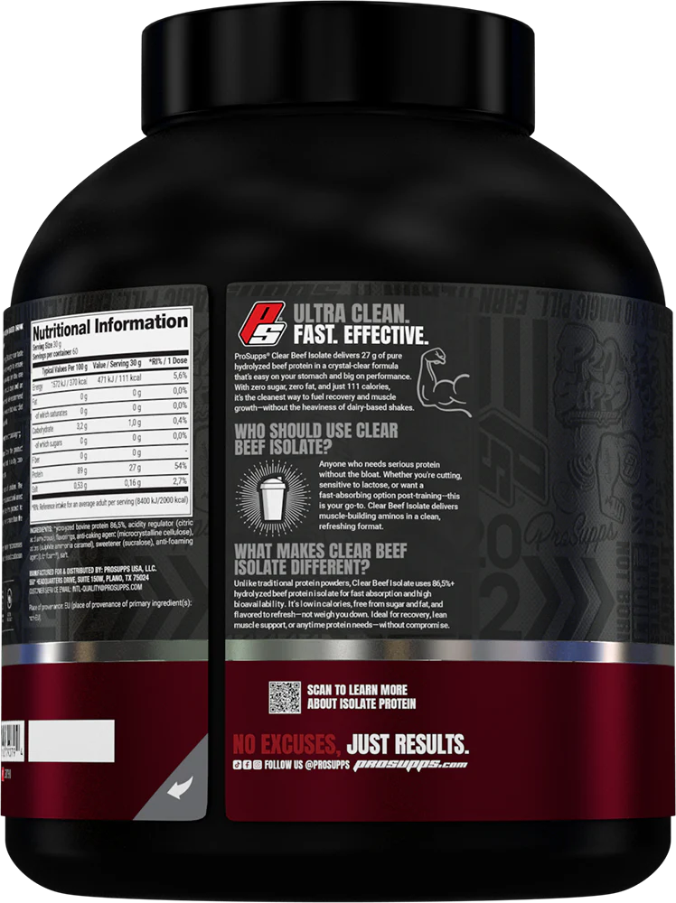 CLEAR BEEF ISOLATE PROSUPPS