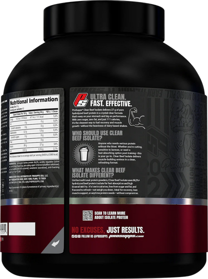 CLEAR BEEF ISOLATE PROSUPPS