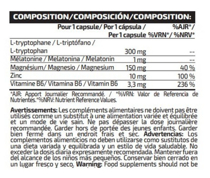 ZMA PLUS (+TRIPTOPHANE ET MÉLATONINE)