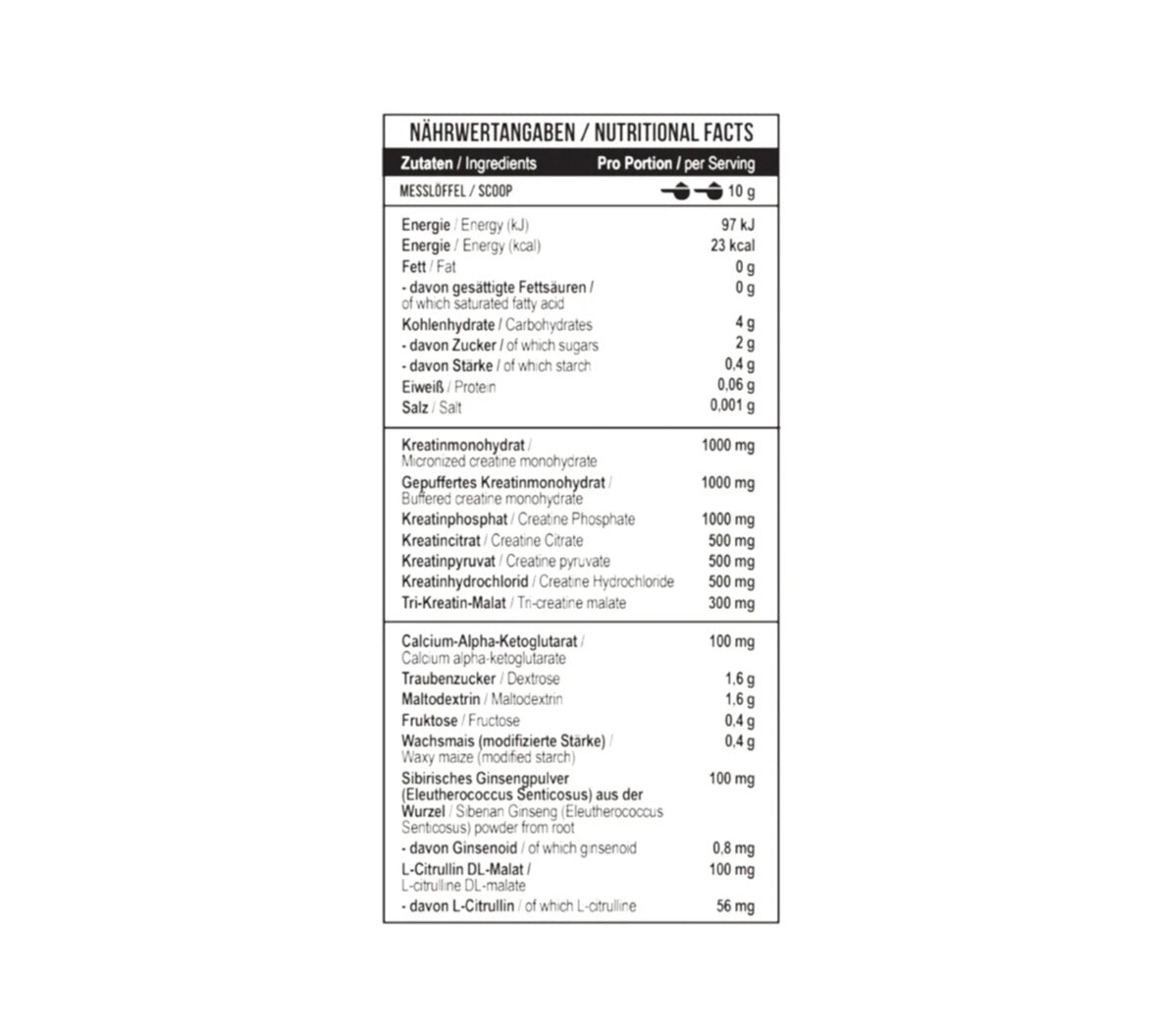 Creatine Kick 500g MST NUTRITION