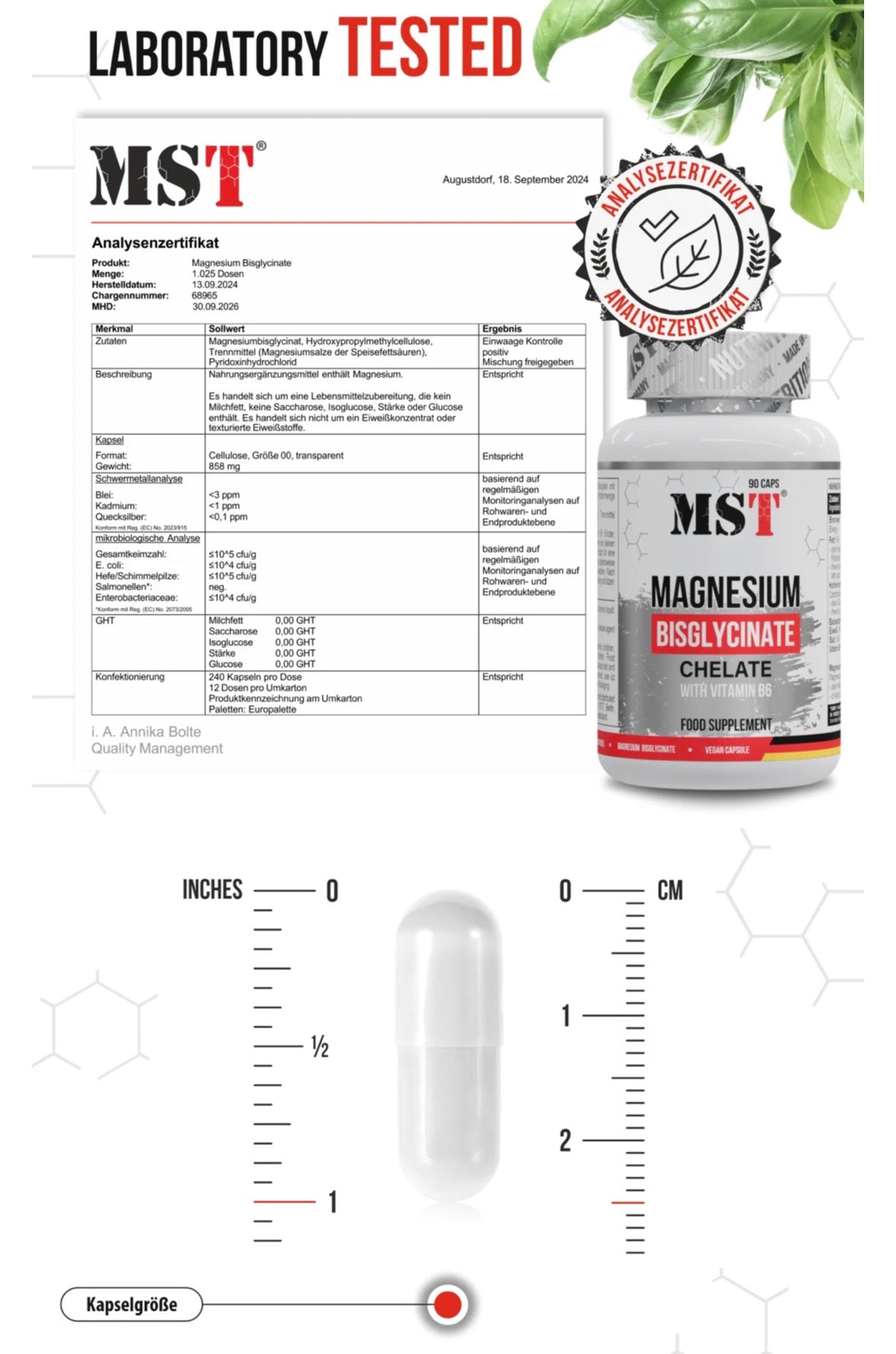 Magnésium bisglycinate 90caps