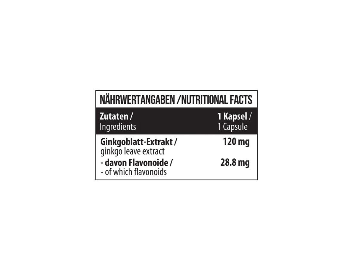 GINKGO BILOBA MST NUTRITION 60caps