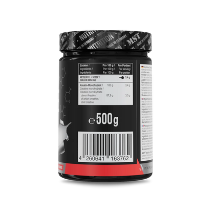Créatine monohydrate 500g sans saveurs MST Nutrition