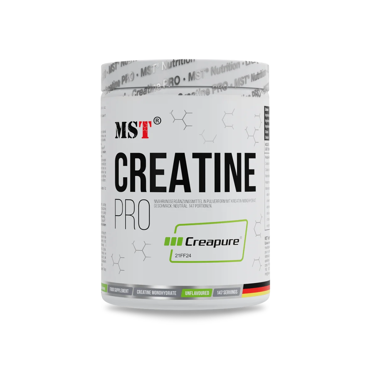 Créatine Creapure 500g sans saveurs MST Nutrition