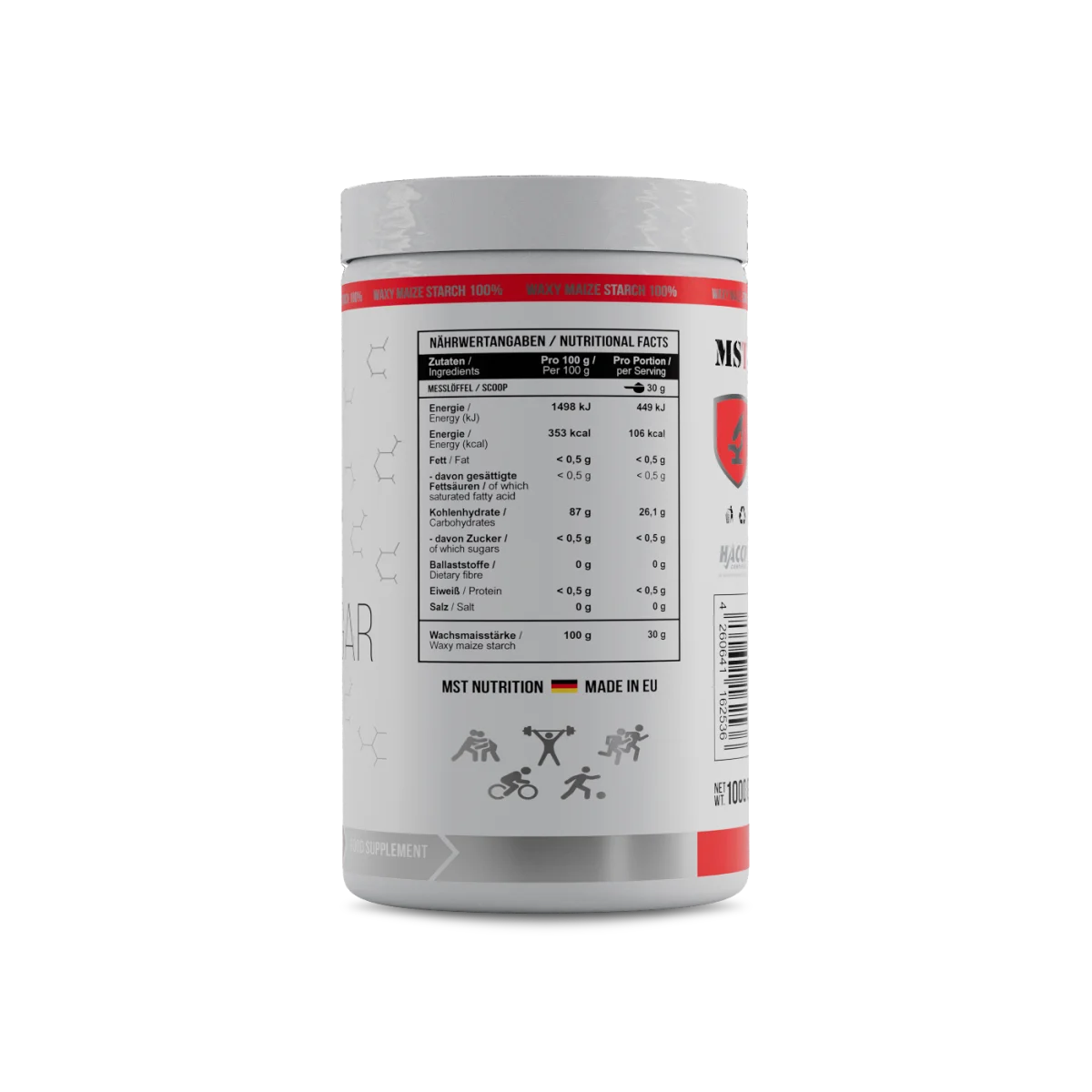 WAXY MAIZE 1kg MST NUTRITION