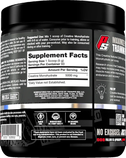 Prosupps Creatine Monohydrate - 300 g - sans saveur